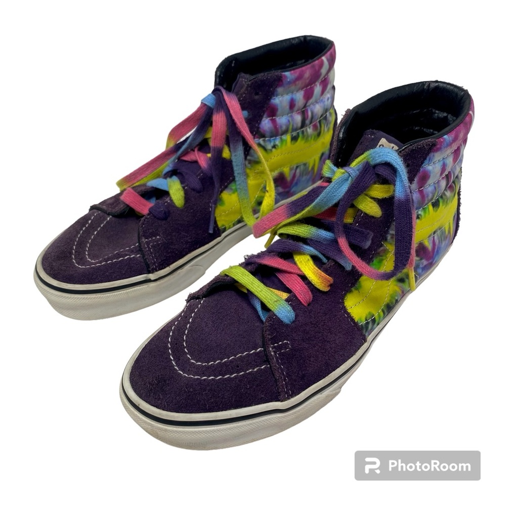 Vans Sk8 Hi Tie Dye Purple Suede Hi Top Mysterioso Sneakers Sz (M 7.5) (W 9)
